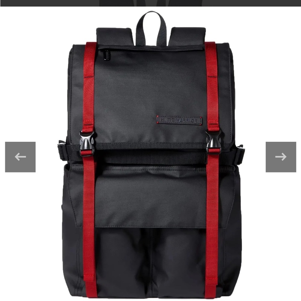 Himz Warrior backpack black and red